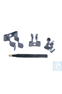 neoLab® spring steel clamp, VA 18/8, for 15 ml, 17 mm