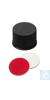 neochrom® Schraubkappen ND15 geschl., Kautschuk rot-or./TEF transp., 100 Stck./P Geschlossene...