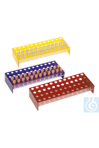 neoLab® Acrylic Racks 4 x12 hole, red for Eppendorf Reaction Tubes