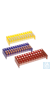 neoLabLine Acryl-Gestelle 4 x12 Loch, blau für Eppendorf-Reaktionsgefäße Blaue Gestelle für 48...