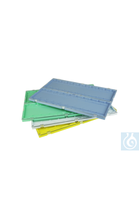 neoLab® Slide map, blauw Doosjes voor het veilig en schoon opbergen of vervoeren van...