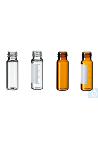 neochrom® Gewindeflaschen ND13, 4,0 ml Klarglas 45 x 14,7 mm, Gewinde 13-425, Sc...