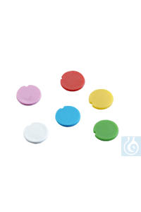 6Artikelen als: neoLab&reg; dekselinzetstukken voor schroefdoppen, blauw, 100 st/verpakking...