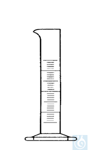 neoChoice Messzylinder 10 ml, niedrige Form, Sechskantfuß, Boro Kl. B Messzylinder mit...
