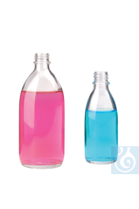 neoLab® Enghals-Schraubflasche 30 ml, Klarglas, DIN 18, ohne Schraubverschluss...