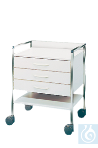 2Artikelen als: neoLab&reg; Variocar basiswagen met 3 laden, 60 x 45 x 73 cm Mobiele bijzettafel...