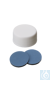 neochrom® screw caps ND24 white, closed, septum PTFE/EPDM/PTFE, 100 pcs./pack