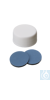 neochrom® Schraubkappen ND24 weiß, geschlossen, Septum Butyl rot/PTFE grau, 100...