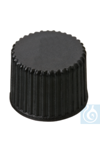 neochrom® Schraubkappe ND8, PP, geschlossen, 100 Stck./Pack Schraubkappen ND 8 aus PP, schwarz,...