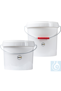 neoLab® plastic bucket, 10 l, round