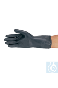 Säure-Schutzhandschuhe Gr. 9,5-10 schwarz, Paar