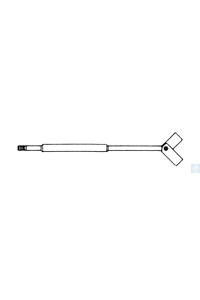 neoLab® KPG-Rührer mit PTFE-Flügel für Kolben 2000 ml Mit Gewinde und beweglichem PTFE-Flügel.