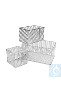 neoLab® Panier moyen en aluminium, 256 x 152 x 152 mm Idéal pour le rinçage et le stockage des...