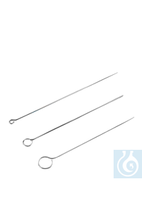 Inoculation loop platinium iridium wire, 0.6 mm Ø, loop 3 mm Ø, 50 mm long