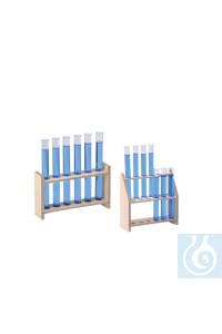 neoLab® Reagenzglasgestell Holz für 6 Gläser, Loch-Ø 20 mm Ganz im Trend: ökologisch,...
