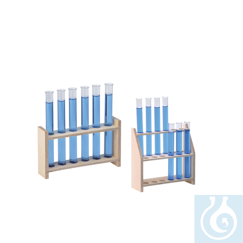 neoChoice Reagenzglasgestell Holz fuer 2x6 Glae...