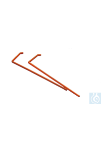 Moonlab® Drigalski spatula (L-shaped), sterile, orange, packaged individually, PS