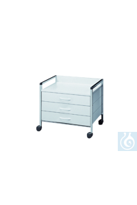 neoLab&reg; Variocar onderstel, 3 laden, 60 x 45 x 52 cm Lage trolley met een...