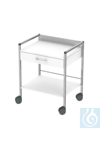 neoLab&reg; multifunctionele trolley, 1 lade, frame verchroomd Verrijdbare...