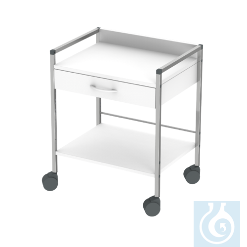 neoLab&reg; multi-purpose trolley,1 drawer, chr...