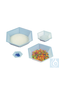 neoLab® Wegwerpweegschalen 6-hoekig, 20 ml, 500 st./verpakking Zeshoekige PS schalen met stabiele...