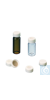 neochrom® Schraubkappen ND24 weiß, mit Loch, Septum Butyl rot/PTFE grau, 100 Stc...