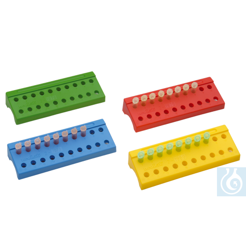 neoLabLine Reaction Tube Rack, yellow, PP, 2 x ...