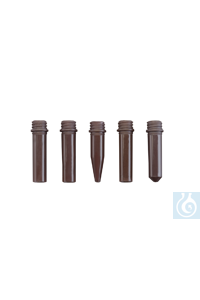 neoChoice NeoScrew-Micro-Tubes, braun, selbstehend, 0,5 ml, 1000 St./Pack Reaktionsgefäße aus...