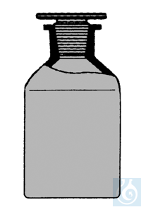 neoChoice Steilbrustflaschen braunglas 50ml Eh Glassto. NS14/23 Nr. E-1448 mit NS-Glasstopfen