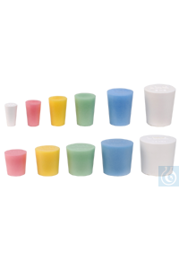 neoLab® silicone spons stopper wit 52x49x58 mm PU 1 st. No.2-4260 De pluggen hebben de chemische...