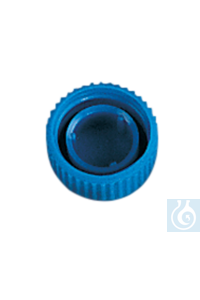 neoLab® Schraubkappe mit Dichtung, blau, 500 St./Pack Blaue Schraubdeckel mit Dichtring, die auf...