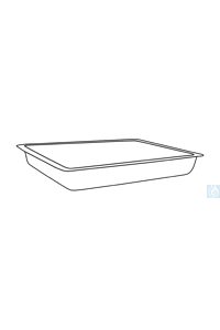 ecoLab Rechthoekige Roestvrijstalen Kom, 3 l, 34 x 21 x 6 cm Kom van 18/10 roestvrij staal,...