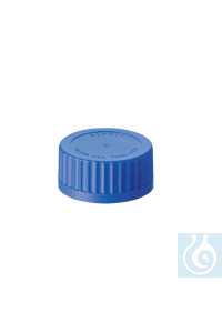 ecoLab -Schraubkappen aus PPN blau, GL 45 10 St./Pack blau Schraubkappen passend für Duran ®...