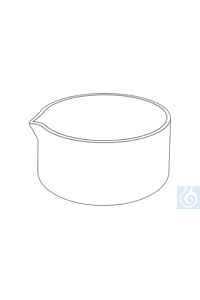 ecoLab Kristalliseerbakjes met schenktuit, 100 ml, 10 st/verpakking Borosilicaatglas 3.3 DIN 12338