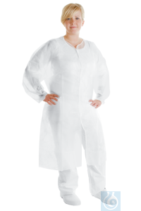 neoLab® inspectieschort, blauw, maat M Wegwerpschort van antistatisch behandeld non-woven...