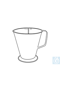 neoChoice Edelstahlmensur mit Griff, 500 ml Edelstahlmensur mit Griff, zusätzliche Messmarken in...