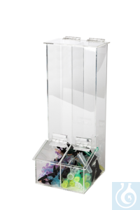 3Artikelen als: neoLab&reg; Acryldispenser met 2 compartimenten, 14 x 16 x 36,5 cm De ideale...