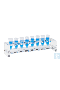 neoLabLine Acrylgestell für 5 ml Eppendorf-Gefäße Stabiles, massives Acrylglas-Gestell mit fest...