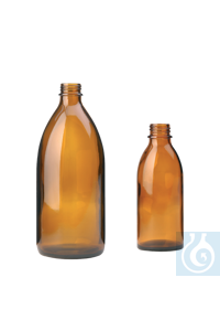 neoLab® Enghals-Schraubflasche braun, 50 ml ohne Schraubverschluss DIN 18 Enghals-Schraubflaschen...