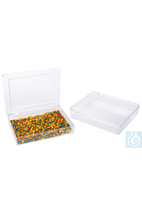 neoLab® Klappdeckel-Dosen 145 x 90 x 40 mm, 10 St./Pack Praktische Aufbewahrungsdosen aus...