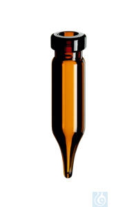 neochrom® Rollrandflaschen 0,8 ml Klarglas, 30 x 8,2 mm, flacher Boden, 100 St./