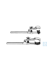 neoChoice Alu-Klemmen mit Korkeinlage, gerade/eckig, 5 St./Pack Klemme aus Aluminium mit Korkeinlage