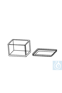 neoLab® Färbekästen aus Glas mit Deckel Färbekasten mit Deckel aus Glas. Zubehör: Einsatz für 10...