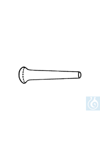 neoLab® Porzellan-Pistill, 210 x 55 mm Pistill für Mörser Reibefläche rauh