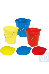neoLab® Bucket made of PP, 12 l, blue