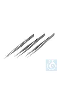 neoChoice Edelstahl-Pinzette, 120 mm lang, gerade, sehr fein, Spitze aus Nickel Pinzetten von...