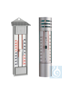 neoLab® Maxima-Minima-Thermometer, -30°...+50°C, Kunststoff grau, quecksilberfre Höchst- und...