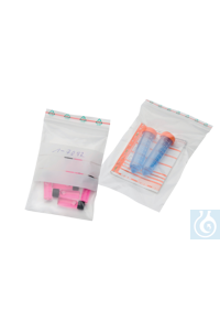 neoLab® Plastic zak met etiketveld, 100 x 150 mm, 100 st/verpakking LDPE zakken met praktische...