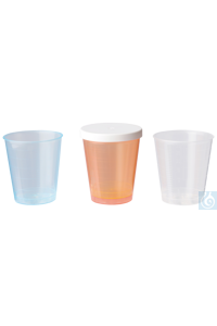 neoChoice Becher aus PP, 30 ml, blau, 75 St./Pack Becher aus PP, hochtransparent, der Inhalt ist...