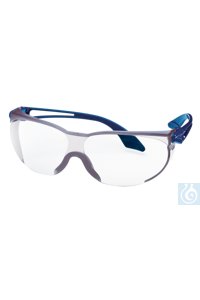 neoLab-UV goggle skylite, blue frame, clear glass ultradura Weighing not